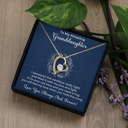 Granddaughter Necklace - Gift from Grandma, Grandpa - Christmas, Birthday, Graduation, Valentines Gifts