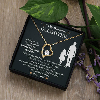 Special To My Daughter Necklace From Mom,  Beautiful Birthday Gift, Mother Daughter Necklace