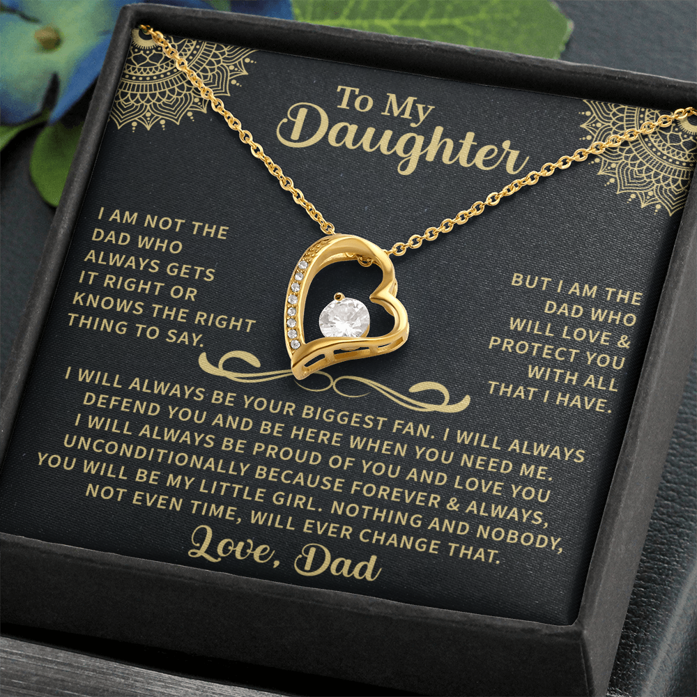 To my Daughter Forever Love Necklace