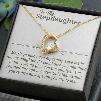 To my Stepdaughter Forever Love Necklace