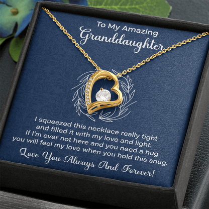 Granddaughter Necklace - Gift from Grandma, Grandpa - Christmas, Birthday, Graduation, Valentines Gifts