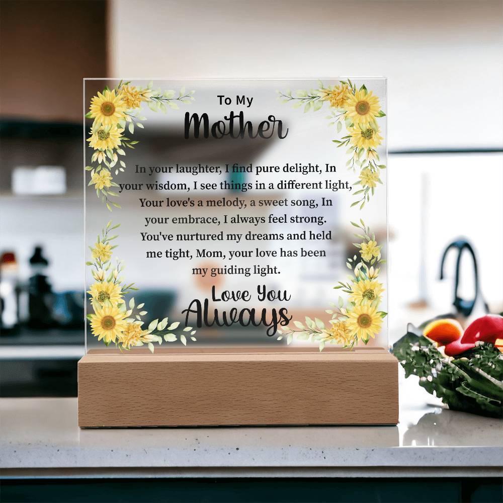 mother Acrylic Square Plaque