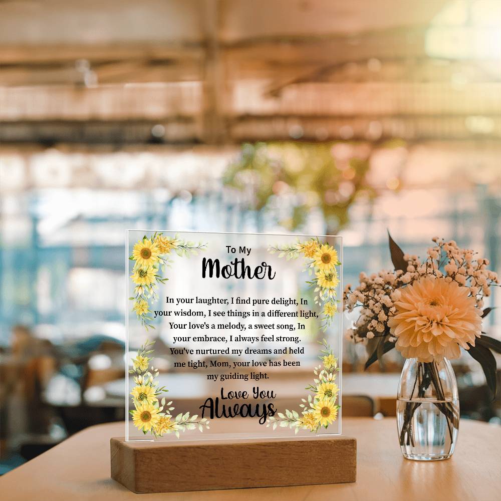 mother Acrylic Square Plaque