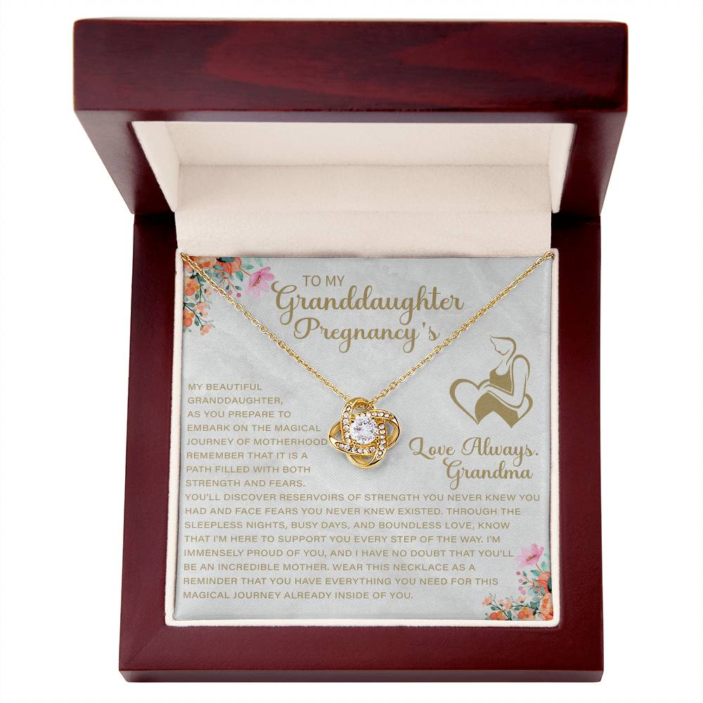 baby shower jewelry gift for granddaughter to celebrate her pregnancy