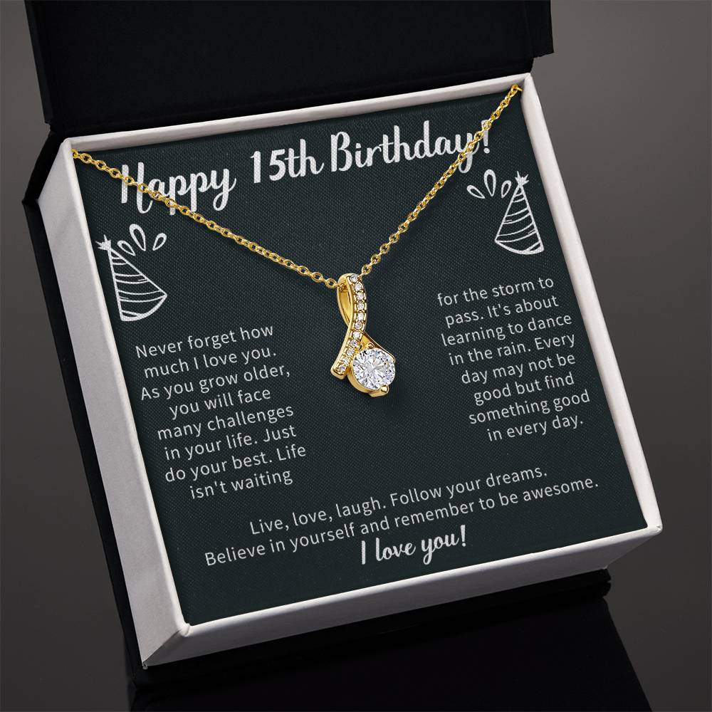 thoughtful Giftsignature jewelry gift chosen to make a 15-year-old feel special on her birthday