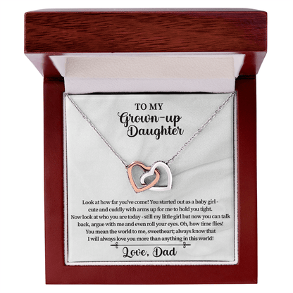 thoughtful birthday necklace gift for daughter from dad celebrating her growth