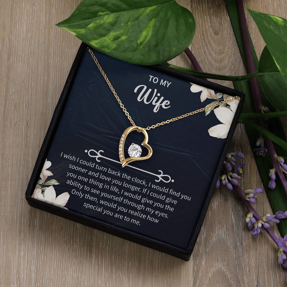birthday necklace gift for wife with meaningful romantic design