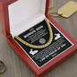 bonus son necklace presented in a premium gift box ready for a meaningful surpris