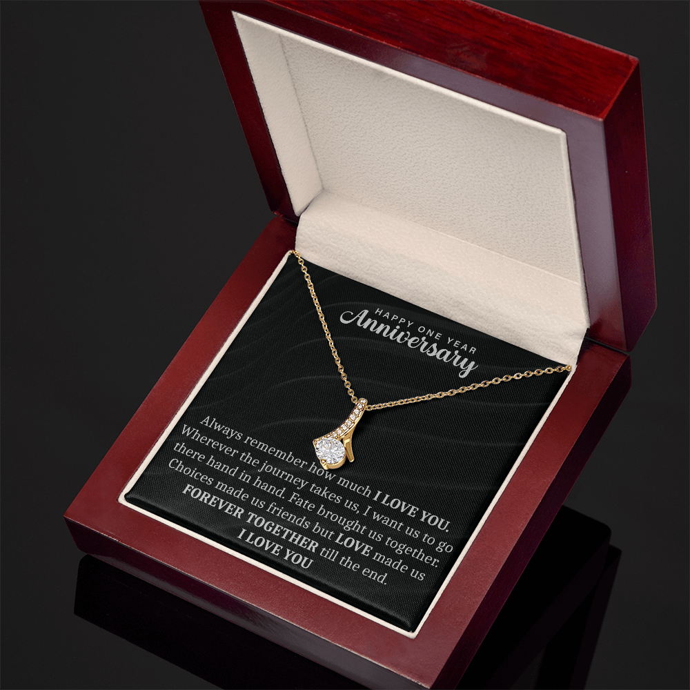romantic jewelry gift for couples celebrating their first anniversary