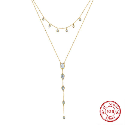 Sterling Silver Twin Lasso Necklace for Women