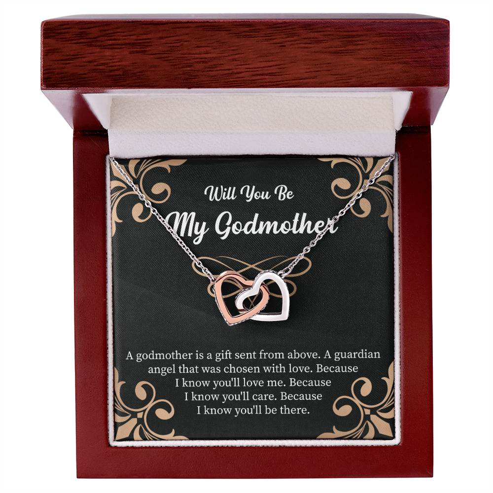elegant necklace gift for godmother presented in jewelry box