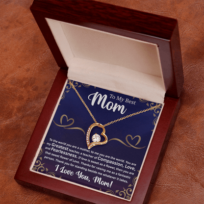 elegant necklace for mother presented in a premium jewelry box