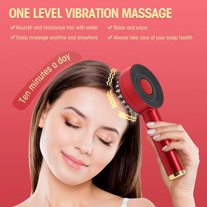 EMS Electric Scalp Massage Comb with Light Therapy – Hair Growth & Anti - Hair Loss Brush - Beauty Belliss