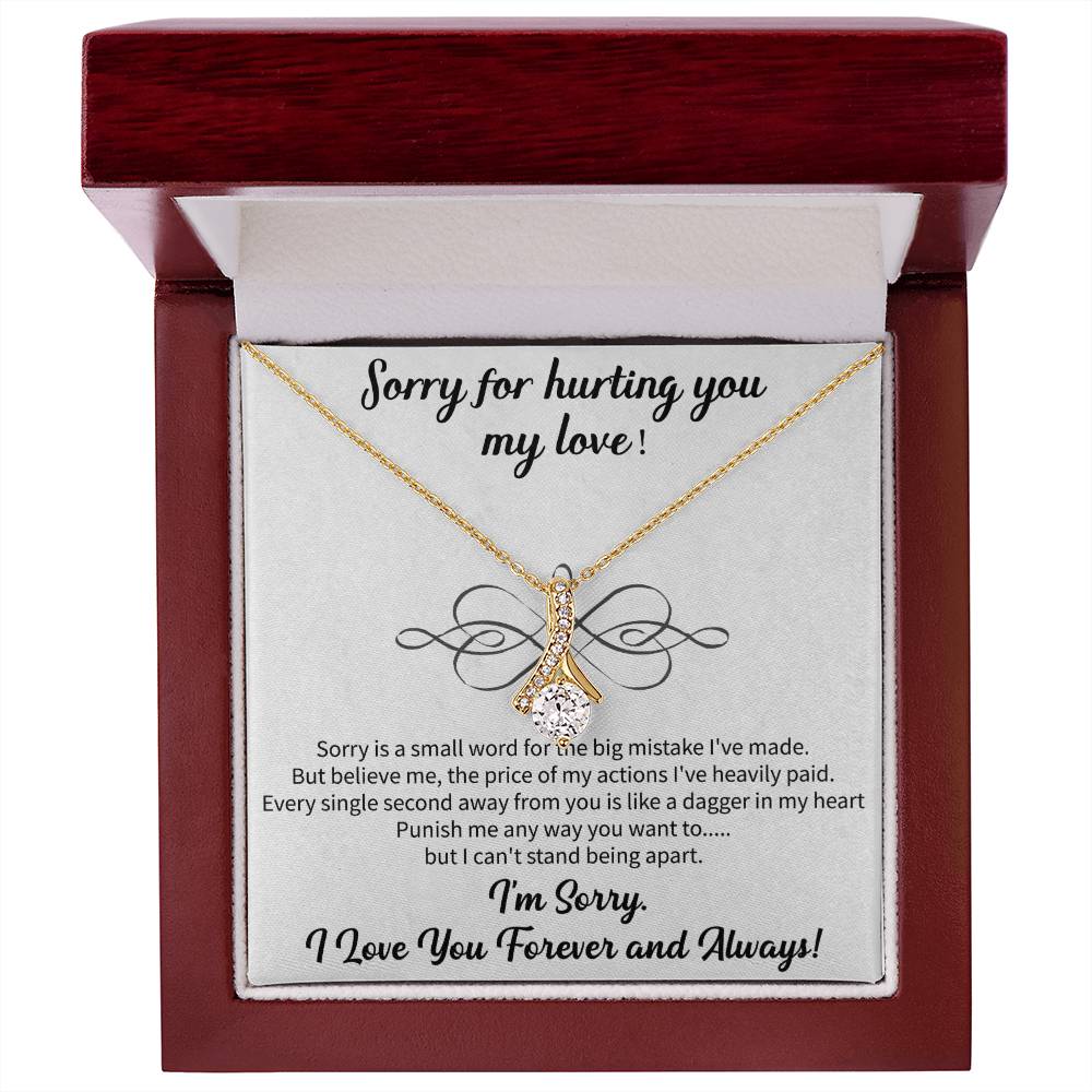 forgive me necklace gift for her expressing deep regret