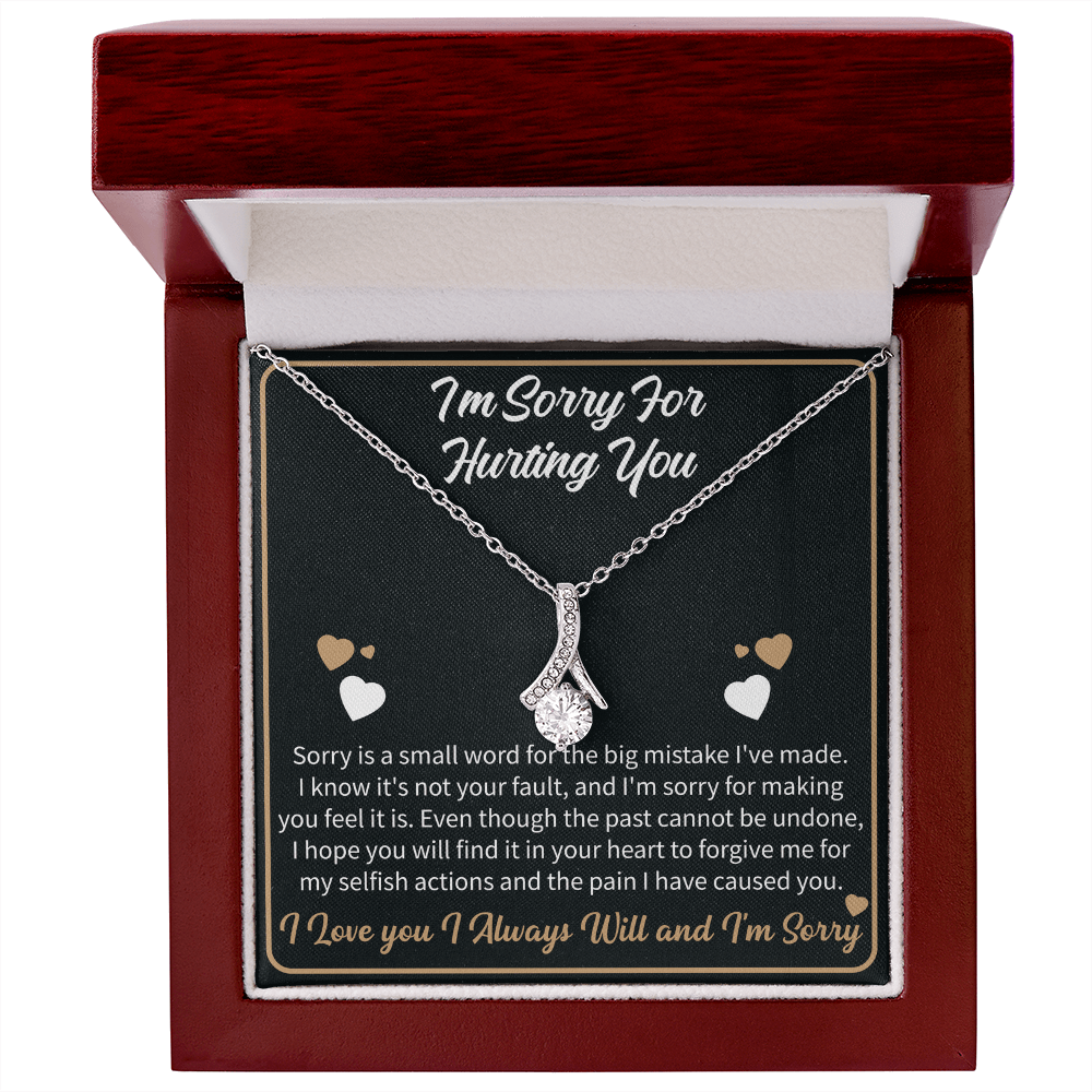 forgiveness necklace gift for her symbolizing regret and desire to heal