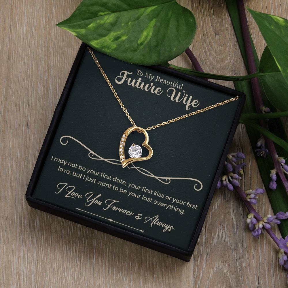 emotional gifting moment featuring a necklace for a future wife