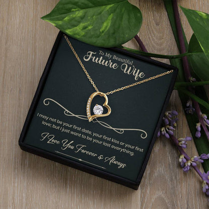 emotional gifting moment featuring a necklace for a future wife