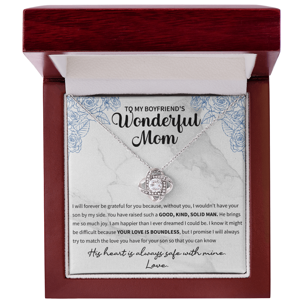 sentimental necklace gift for boyfriend’s mom to show gratitude and warmth