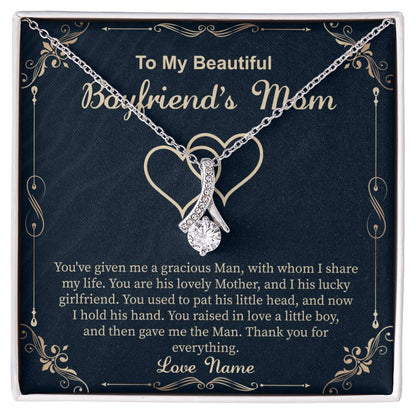 thoughtful necklace gift for boyfriend’s mother expressing respect and appreciation