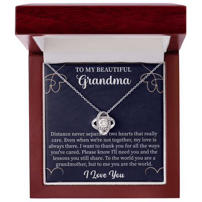 Gift Grandmother Necklace, To My Beautiful Grandma Necklace, Gift For Grandma Grandmother - Beauty Belliss