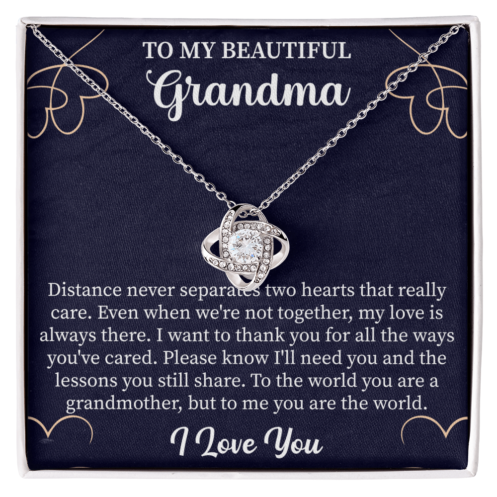 Gift Grandmother Necklace, To My Beautiful Grandma Necklace, Gift For Grandma Grandmother - Beauty Belliss