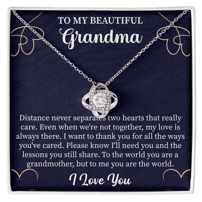 Gift Grandmother Necklace, To My Beautiful Grandma Necklace, Gift For Grandma Grandmother - Beauty Belliss
