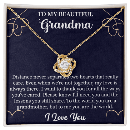 Gift Grandmother Necklace, To My Beautiful Grandma Necklace, Gift For Grandma Grandmother - Beauty Belliss