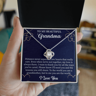 Gift Grandmother Necklace, To My Beautiful Grandma Necklace, Gift For Grandma Grandmother - Beauty Belliss