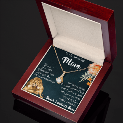 mothers day necklace gift for amazing mom