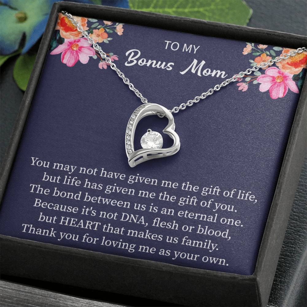 bonus mom necklace heartfelt message jewelry
