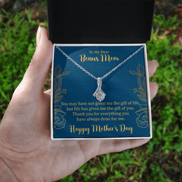 bonus mom necklace gift for stepmom
