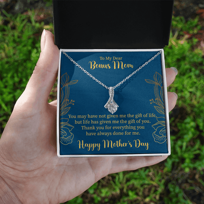 bonus mom necklace gift for stepmom