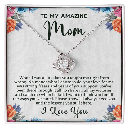 mothers day necklace to my mom by giftsignature front view