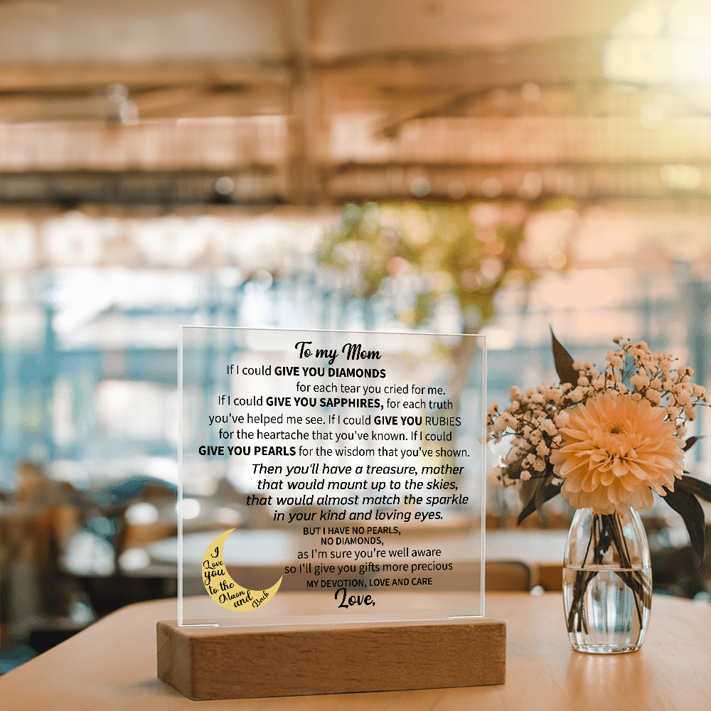 christmas gift acrylic plaque for mom