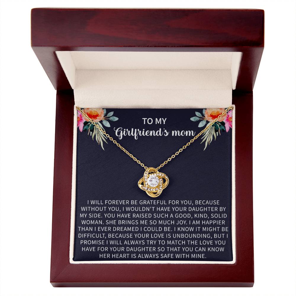 Girlfriend's Mom Necklace, Gifts for My Girlfriends Mom, Mother's Day Jewelry Birthday Gift - Beauty Belliss