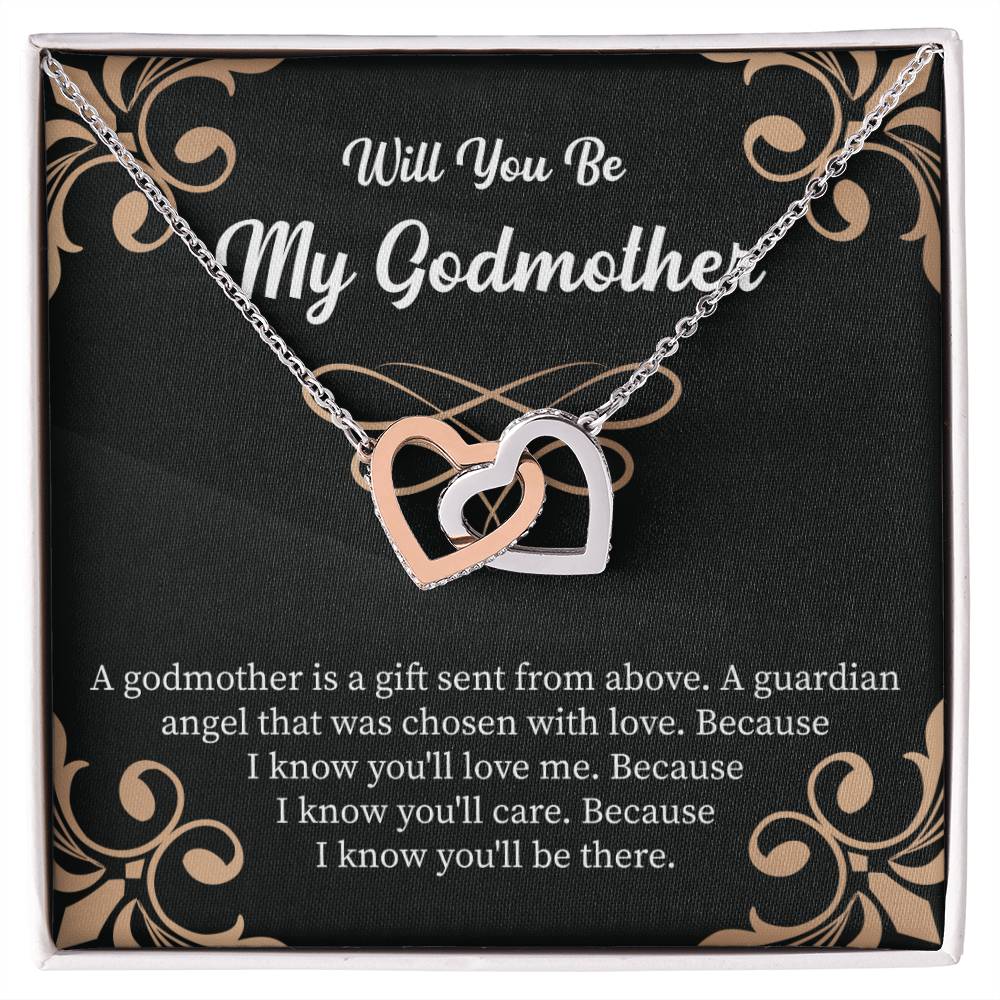 godmother proposal necklace displayed as a meaningful gift
