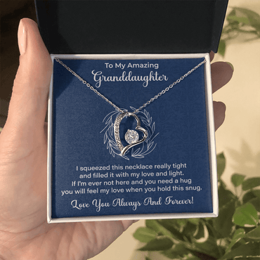 Granddaughter Necklace - Gift from Grandma, Grandpa - Christmas, Birthday, Graduation, Valentines Gifts - Beauty Belliss