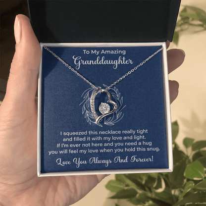 Granddaughter Necklace - Gift from Grandma, Grandpa - Christmas, Birthday, Graduation, Valentines Gifts - Beauty Belliss