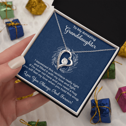 Granddaughter Necklace - Gift from Grandma, Grandpa - Christmas, Birthday, Graduation, Valentines Gifts - Beauty Belliss