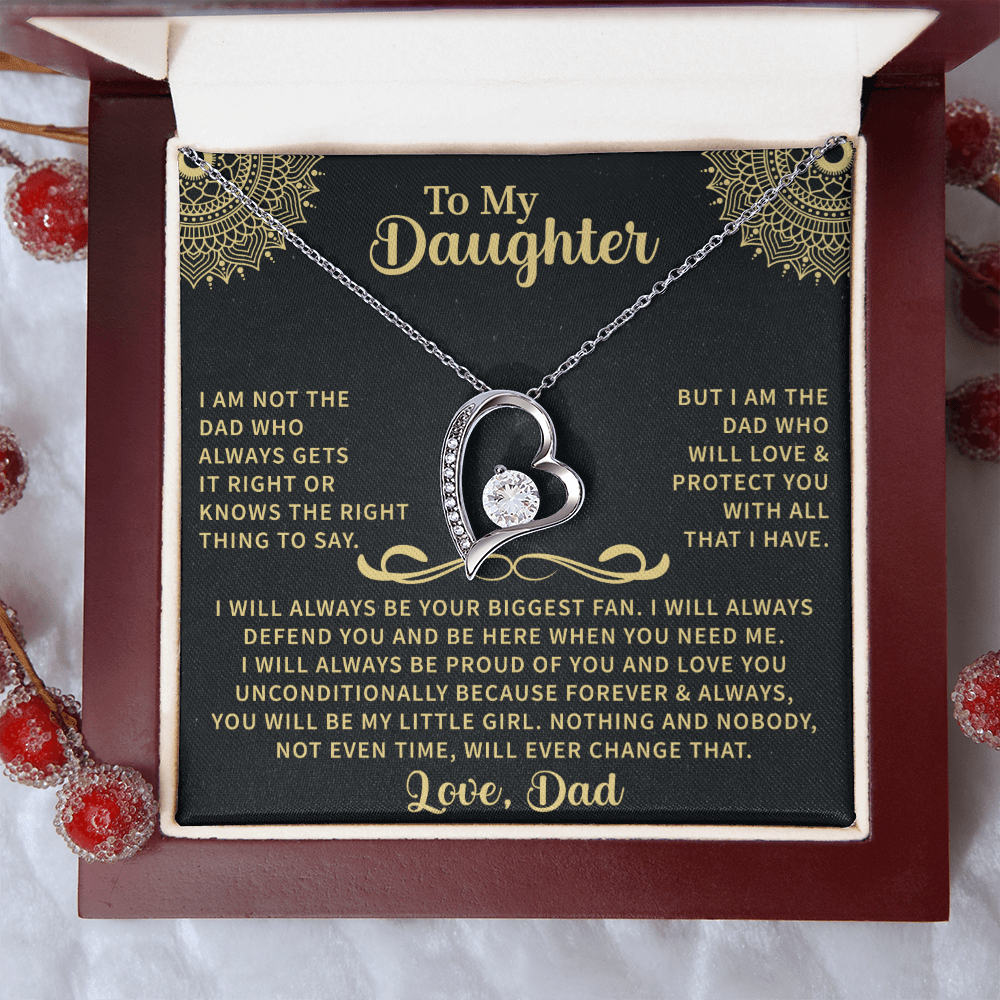 heartfelt necklace gift for daughter expressing gratitude and lifelong love