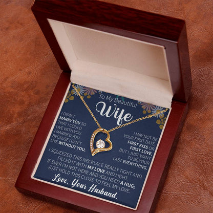 keepsake necklace gift for loving wife to cherish forever