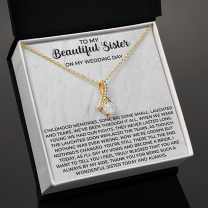 sentimental necklace gift for a little sister filled with love and care