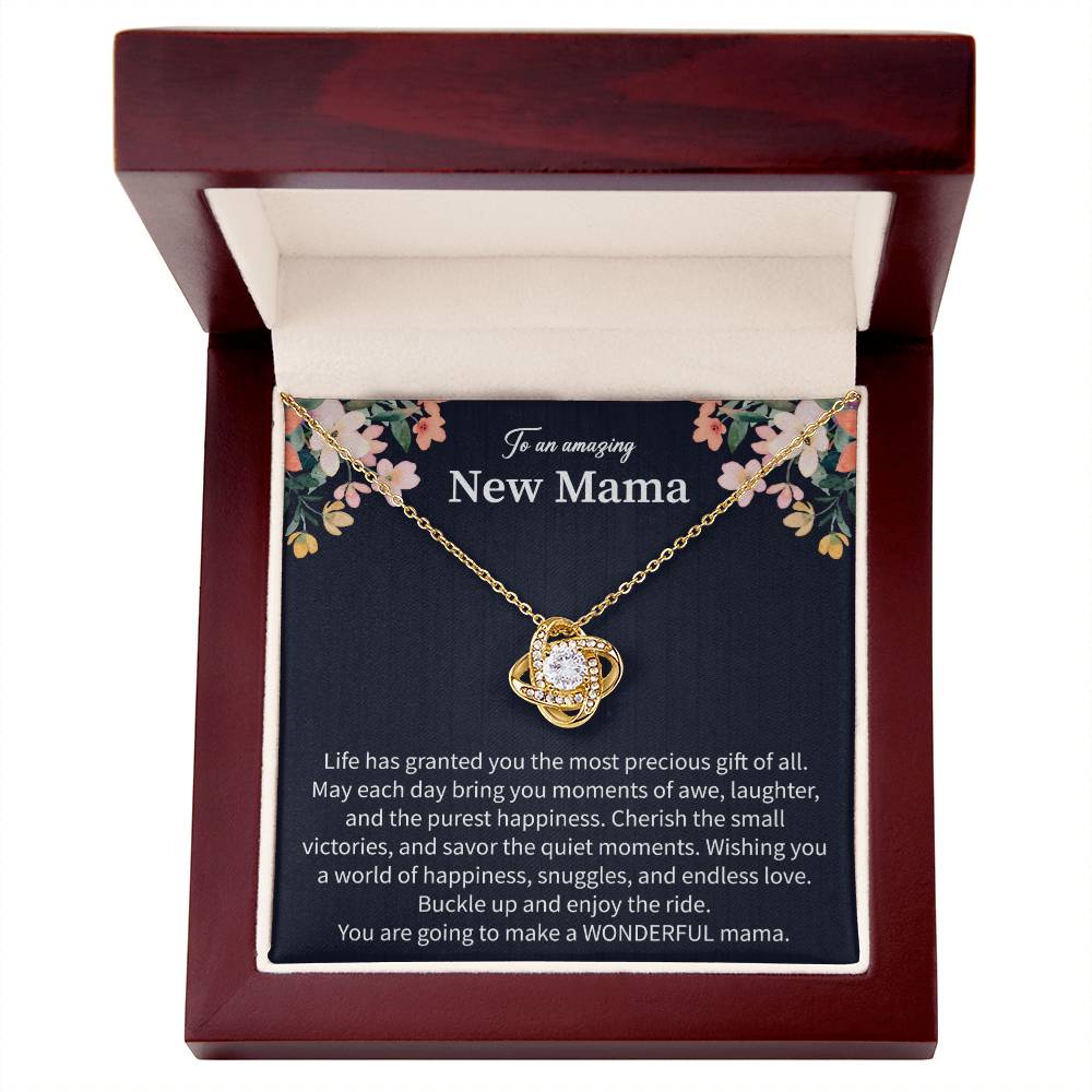 Giftsignature necklace displayed as a heartfelt keepsake for a soon-to-be mother