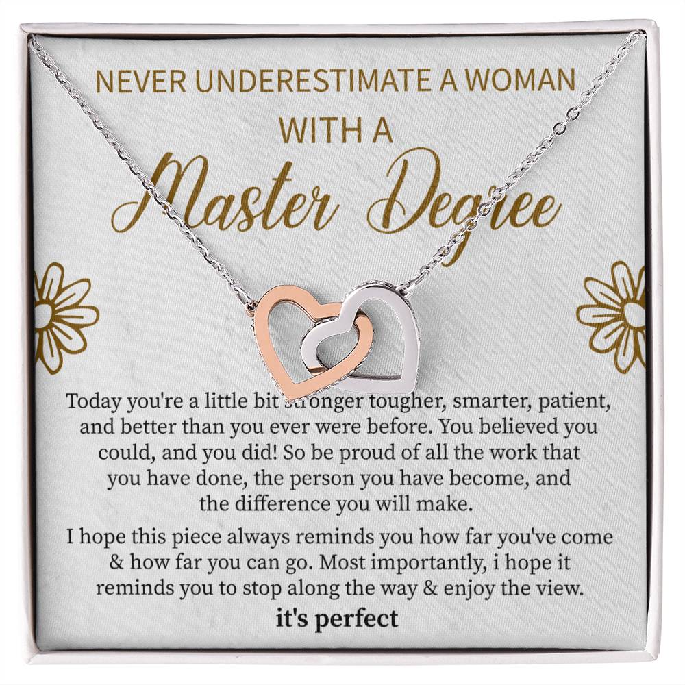 Masters Graduation Gift, Graduation Gift Masters, Grad Gift Necklace For Her, Masters Degree Graduation, Master Degree Necklace - Beauty Belliss