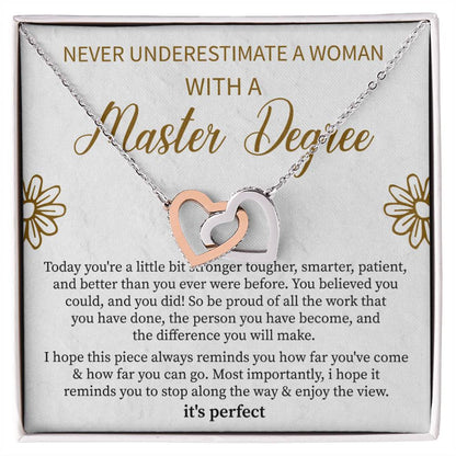 Masters Graduation Gift, Graduation Gift Masters, Grad Gift Necklace For Her, Masters Degree Graduation, Master Degree Necklace - Beauty Belliss