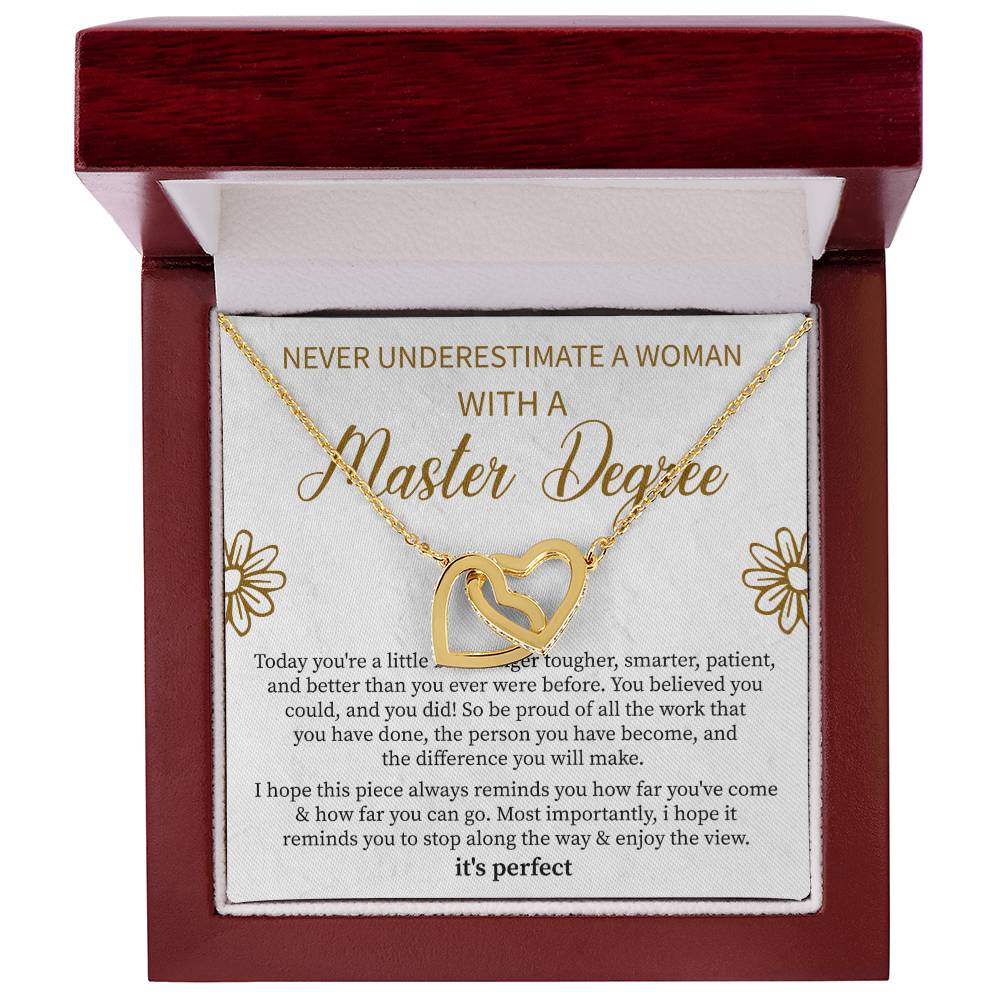 Masters Graduation Gift, Graduation Gift Masters, Grad Gift Necklace For Her, Masters Degree Graduation, Master Degree Necklace - Beauty Belliss
