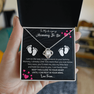 Mommy - to - Be Love Knot Necklace – MD103 - Beauty Belliss