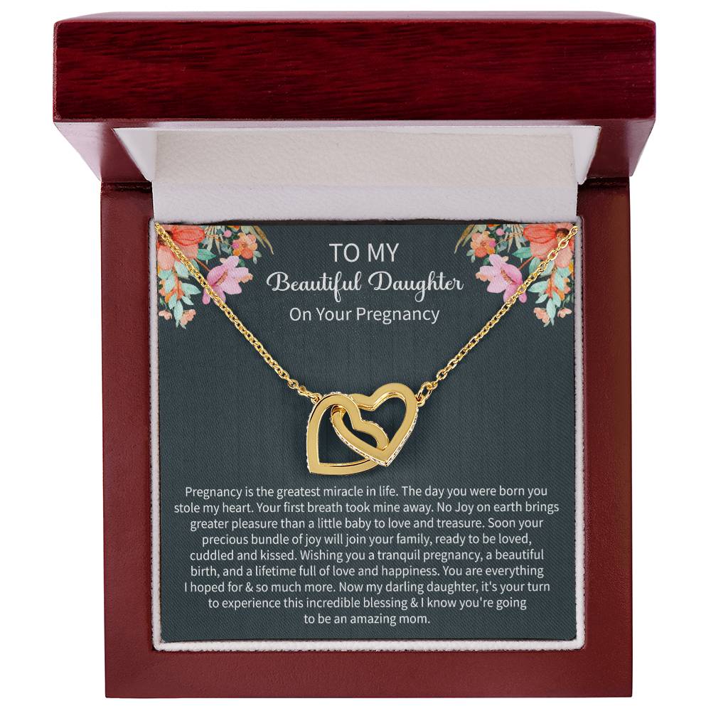 Pregnancy Gift for Daughter – First Baby Necklace from Mother, Baby Shower & New Mom Gift - Beauty Belliss