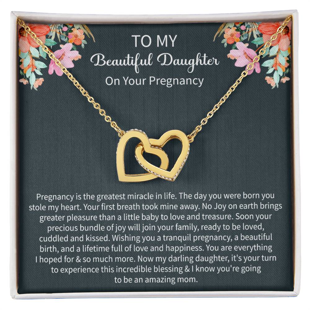 Pregnancy Gift for Daughter – First Baby Necklace from Mother, Baby Shower & New Mom Gift - Beauty Belliss