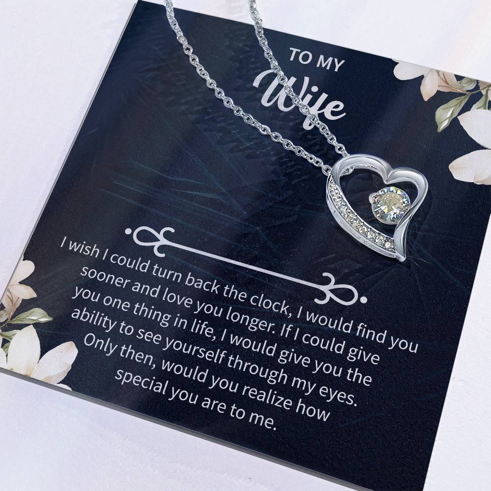 premium quality necklace gift designed for a loving wife